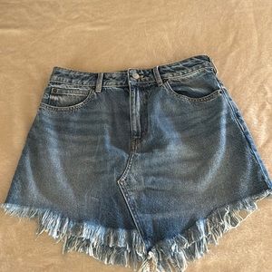 Free People Bailey Denim Skirt